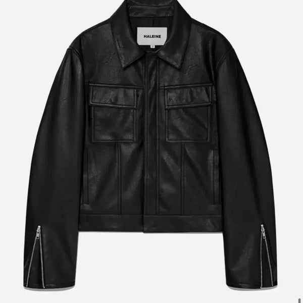 [BUNJANG] Allene Leather Trucker Black Size 2 / 알렌느 레더 트러커 블랙 2사이즈 새제품