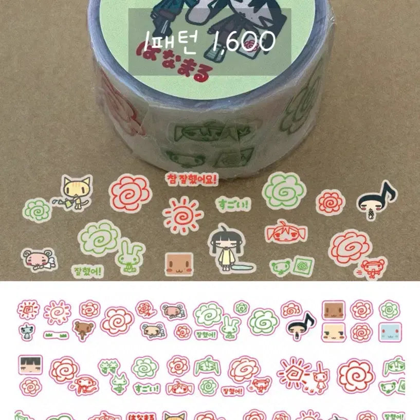 [BUNJANG] Nekomade Soup Kiss Cut Sticker Set / [네코메이드수프] 키스컷 키스컷띵 참잘했어요!하나마루