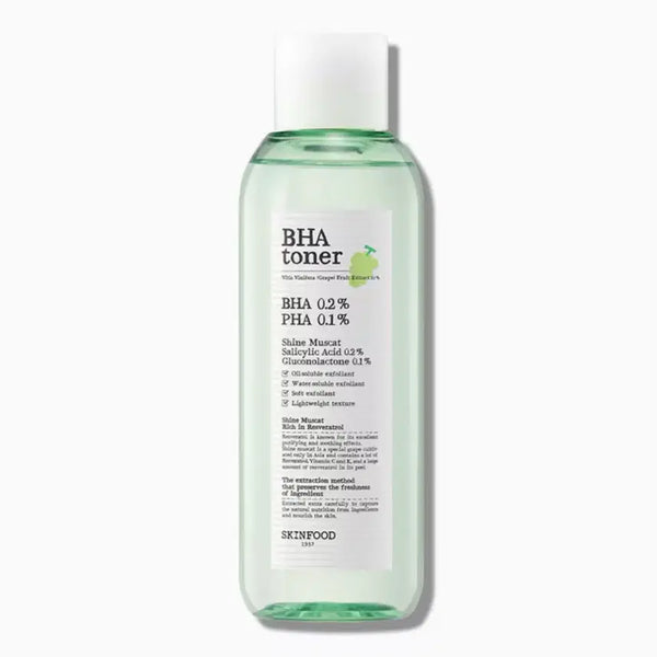 [BUNJANG] Skinfood Shine Muscat Cica BHA Toner Set / 스킨푸드 샤인머스캣 시카 바하 토너 200ml + 12ml*3개