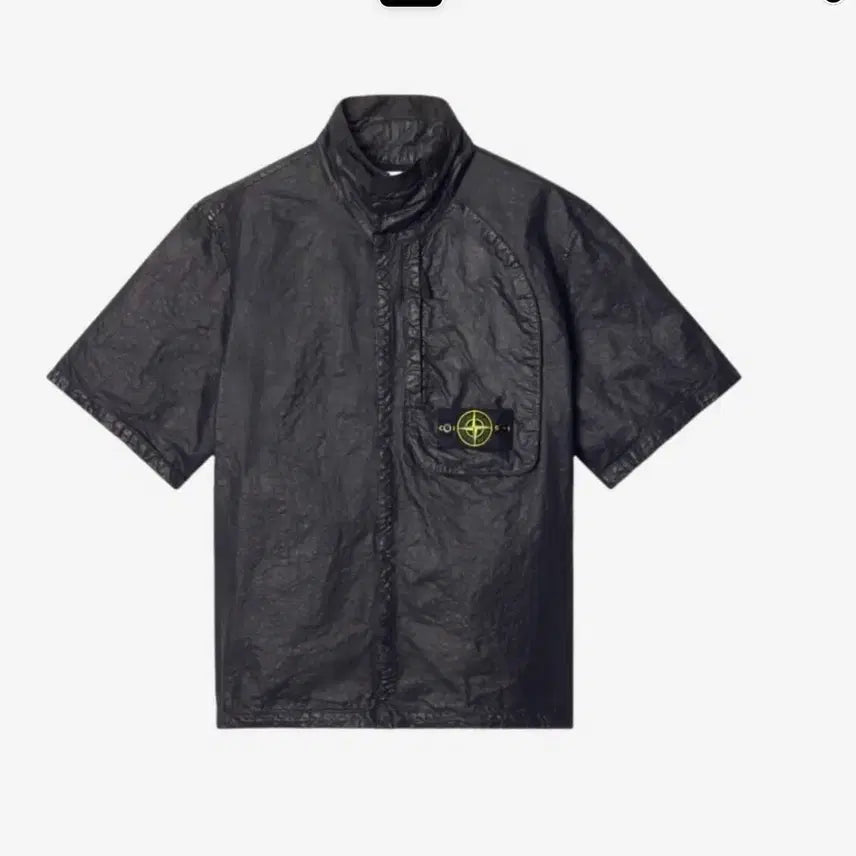 [BUNJANG] Stone Island Nylon Panama TC Organic Look Short Sleeve Shirt / 스톤아일랜드 나일론 파나마 TC 오가닉 룩 반팔 셔츠 3XL