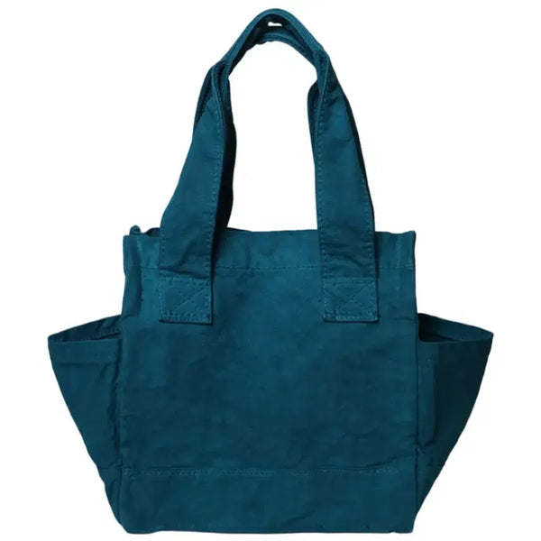 [BUNJANG] Kapital No. 6 Canvas Standard Tote Bag Small Peacock Blue / [OS] 캐피탈 No. 6 캔버스 스탠다드 토트백 스몰 피콕 블루