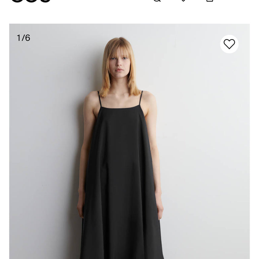 [BUNJANG] COS Bubble Hem Midi Dress (Black) / [코스]버블 헴 미디 드레스(블랙)