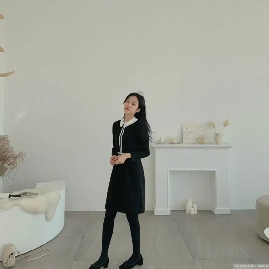 [BUNJANG] Cherry Coco Suede Ballet Flats Black 230 / (5->2.5)체리코코 제작 플랫 슈즈