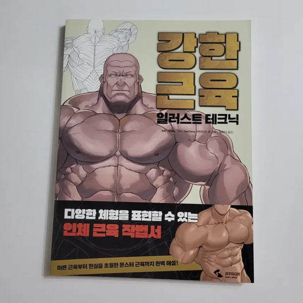 [BUNJANG] Strong Muscle Illustration Techniques Book / 강한 근육 일러스트 테크닉,새책