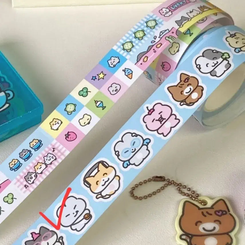 [BUNJANG] Hihi Club Big Head Kiss Cut Stickers (1m) / 원가이하) 히히클럽 왕머리 키스컷 1m