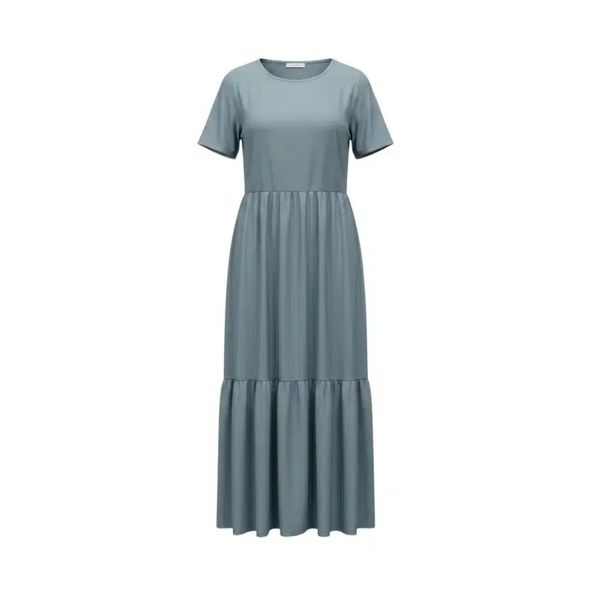 [BUNJANG] Star Club Simply Mint Short Sleeve Midi Dress / 여성F/ 스타클럽 심플리 민트 반팔원피스 30-20