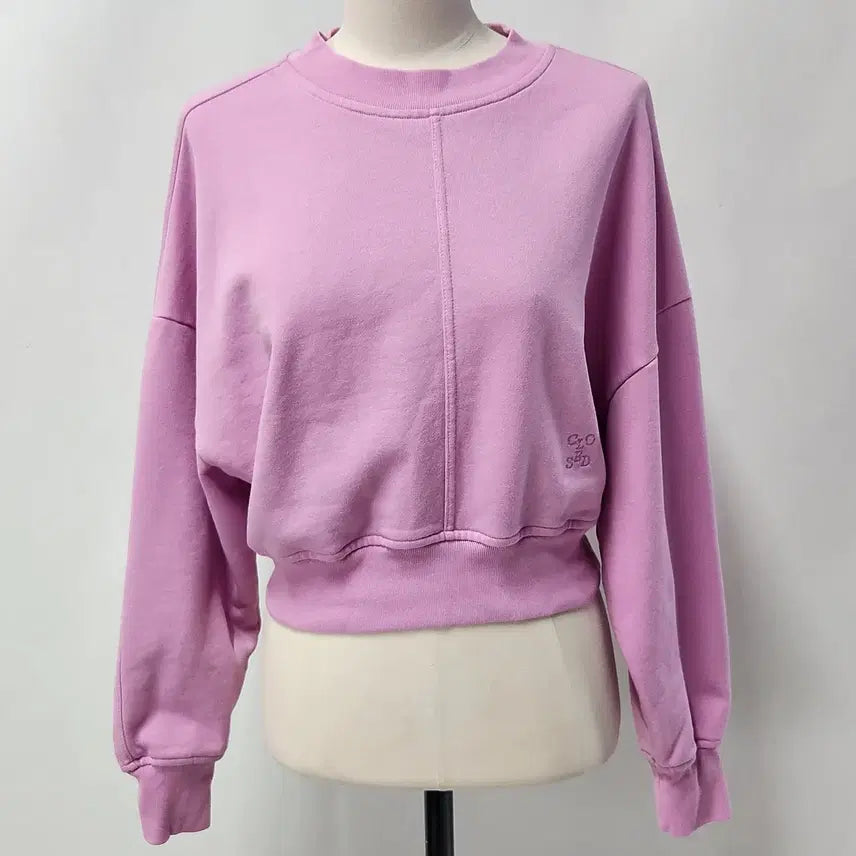 [BUNJANG] CLOSED Embroidered Logo Crop Sweatshirt Women's XS / [정품] CLOSED 자수 로고 크롭 맨투맨 여성 XS