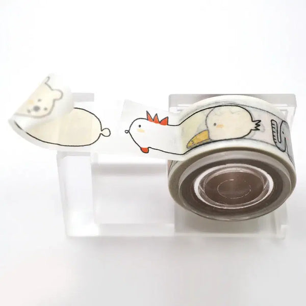 [BUNJANG] Nuseho Animal Label Easy Cut Masking Tape / [누세호] 동물라벨 마스킹테이프 이지컷 마테띵
