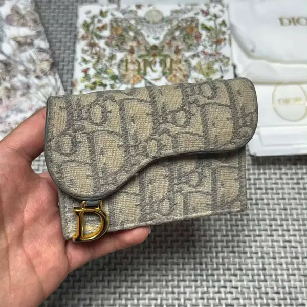 [BUNJANG] Dior Oblique Saddle Card Holder / 디올 오블리크 새들 카드지갑