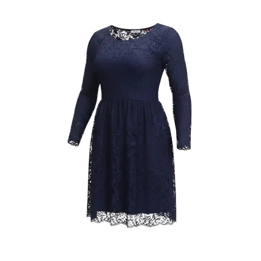 [BUNJANG] Women's Navy Lace Dress / 여성F/ 네이비 레이스 원피스 29-6