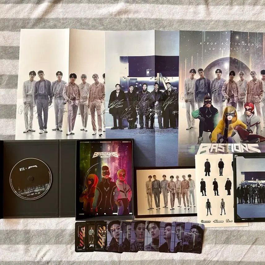 [BUNJANG] BTS BAESTIONS 3D Animation DVD Set with Photocard / BTS BAESTIONS 3D 애니메이션 DVD 포토카드 포함