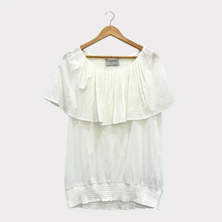 [BUNJANG] n'Or Off-Shoulder Blouse Cream / [66-77] JAPAN 일본 nOr 오프숄더 블라우스 크림