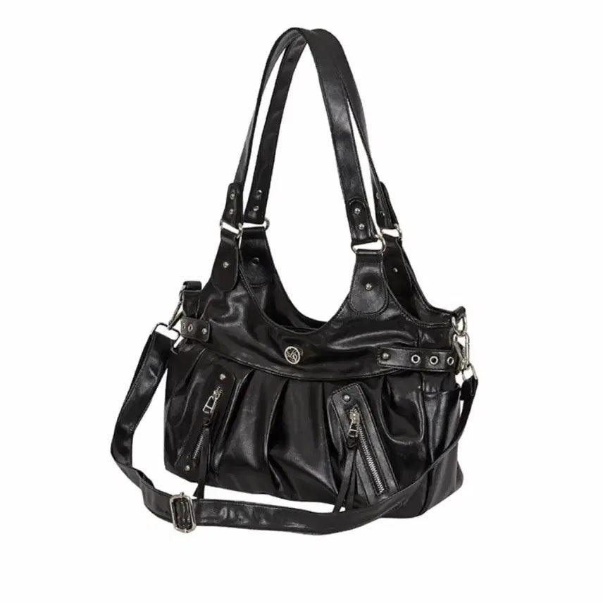 [BUNJANG] Illico Ember Buckle Shoulder Bag Black / 일리고 엠버 버클 숄더백 블랙