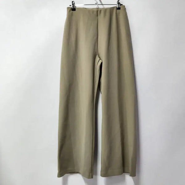 [BUNJANG] NAM2 Women's Wide Banding Slacks Pants Khaki Beige Size 27 / NAM2 여성 와이드 밴딩 슬랙스 팬츠 카키베이지 27