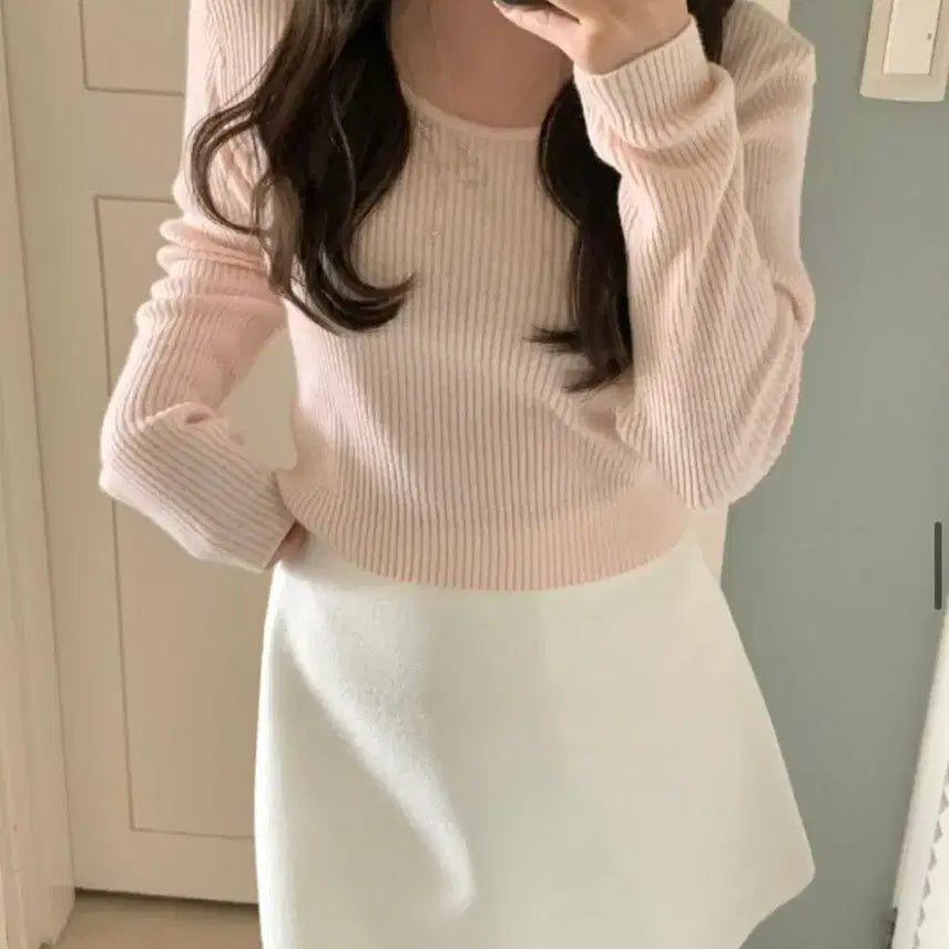 [BUNJANG] Livehour Spring Tweed Pants Ivory S / (택o)리브아워 스프링 트위드 팬츠 아이보리 S사이즈