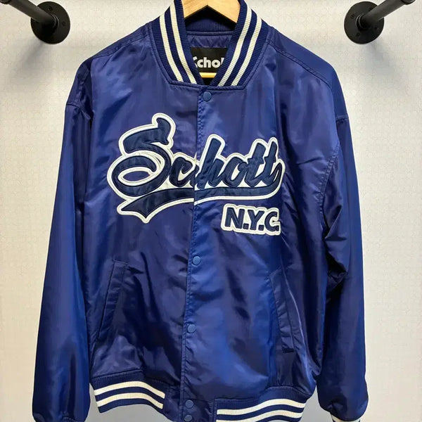 [BUNJANG] Short Baseball Satin Varsity Jacket M / 쇼트 베이스볼 새틴 바시티 자켓