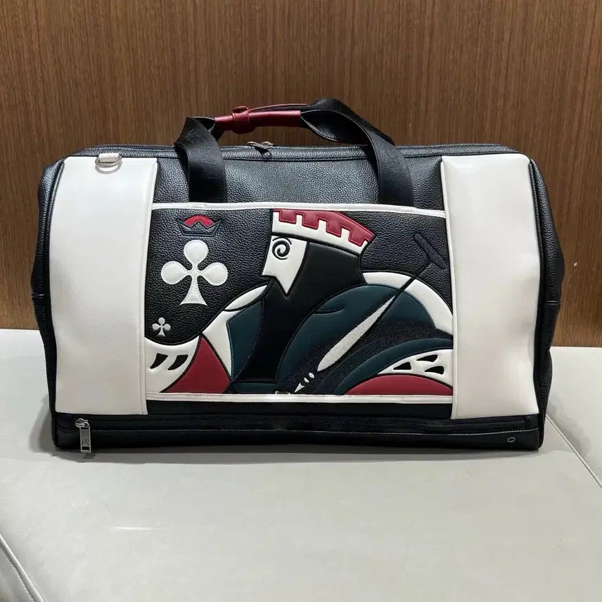 [BUNJANG] Malbon King Card Boston Bag Golf Travel Bag / 국내배송) 말본 킹카드 보스턴백 골프 여행 가방 의류