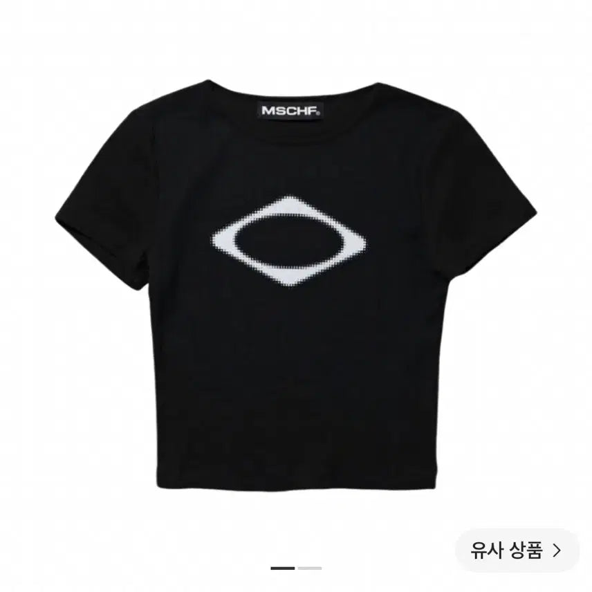 [BUNJANG] Mischief Rhombus Blur T-Shirt (Size S) / 미스치프 롬버스 블러 티셔츠 S