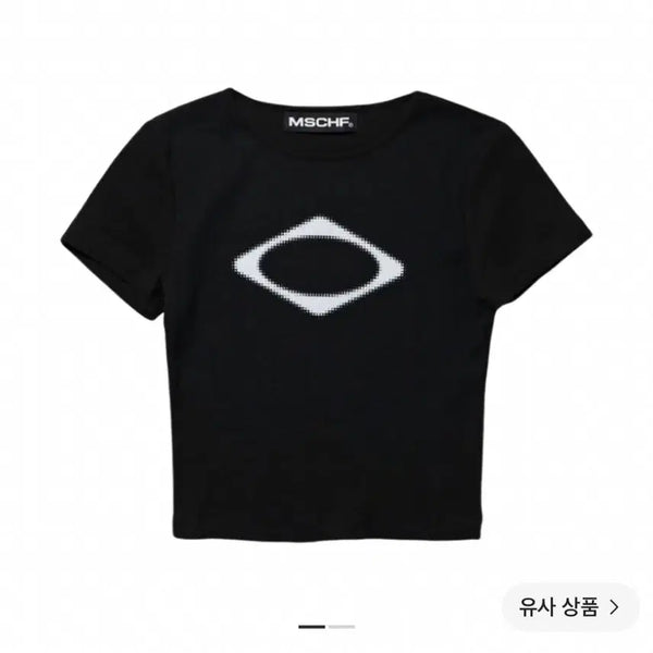 [BUNJANG] Mischief Rhombus Blur T-Shirt (Size S) / 미스치프 롬버스 블러 티셔츠 S
