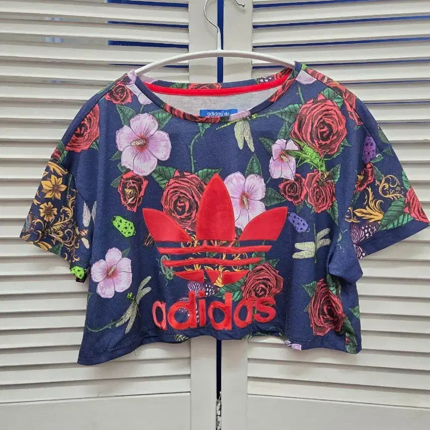 [BUNJANG] Adidas Rita Ora Limited Edition Cropped T-Shirt / 아디다스 리타오라 한정판 크롭 티셔츠