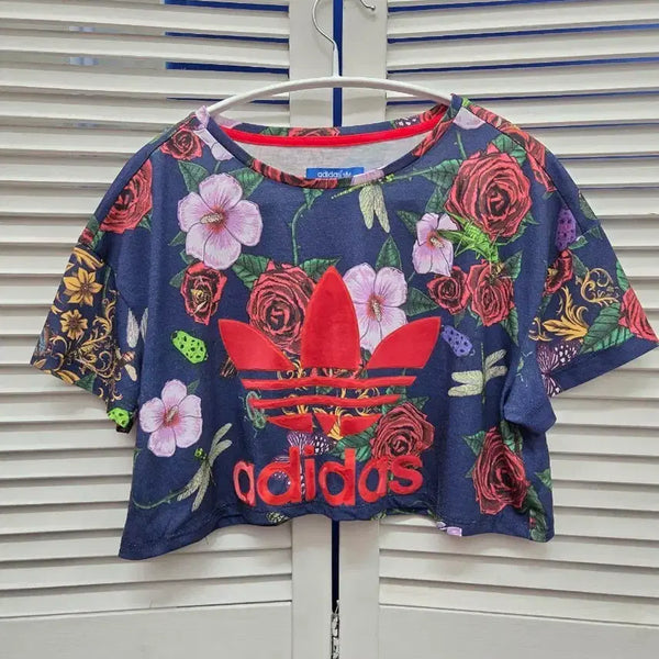 [BUNJANG] Adidas Rita Ora Limited Edition Cropped T-Shirt / 아디다스 리타오라 한정판 크롭 티셔츠