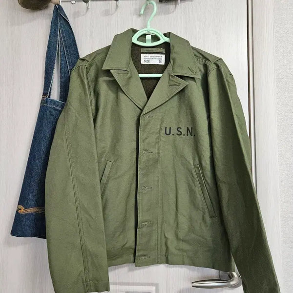 [BUNJANG] Bronson N4 US Navy Deck Jacket Size 36 / 브론슨 n4 미해군 덱자켓 36 사이즈 usn