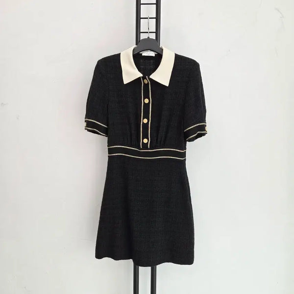 [BUNJANG] Sandro Blackpink Jisoo Tweed Collar Dress / 정품 산드로 Sandro 블랙핑크 지수 원피스