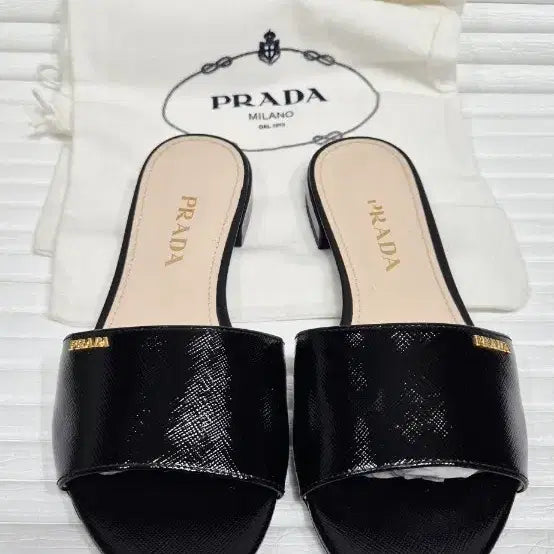 [BUNJANG] PRADA Saffiano Mule Slippers Size 36 / PRADA 프라다 사피아노 뮬 슬리퍼 36사이즈 230