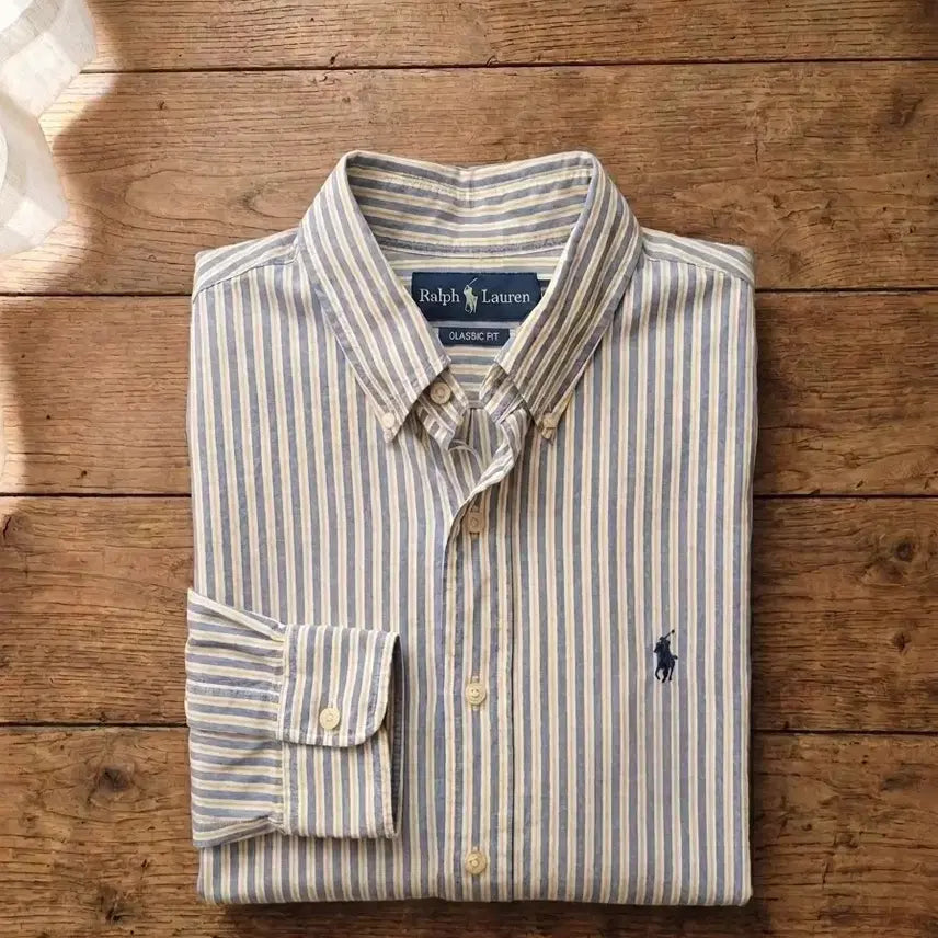 [BUNJANG] Polo Ralph Lauren Classic Fit Stripe Shirt (Size L) / 폴로 랄프로렌 클래식핏 스트라이프 셔츠 (사이즈 L)