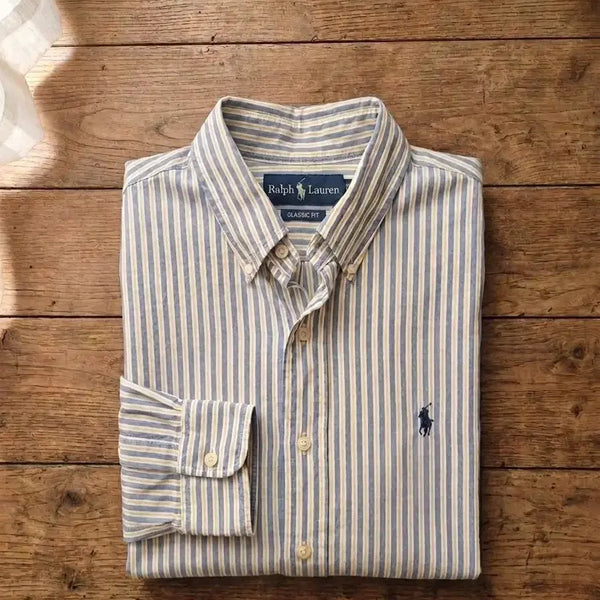 [BUNJANG] Polo Ralph Lauren Classic Fit Stripe Shirt (Size L) / 폴로 랄프로렌 클래식핏 스트라이프 셔츠 (사이즈 L)