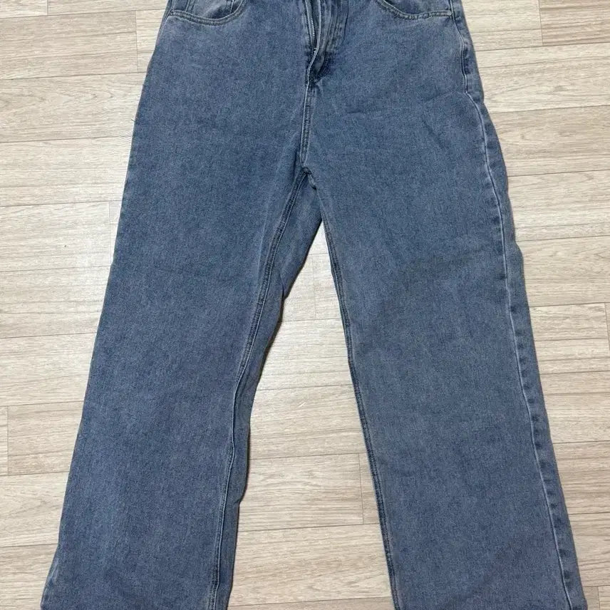 [BUNJANG] AgeOfOrigin Wide Denim Pants (Medium Blue) / 에이지오디 와이드 데임 팬츠 (미디엄 블루) m