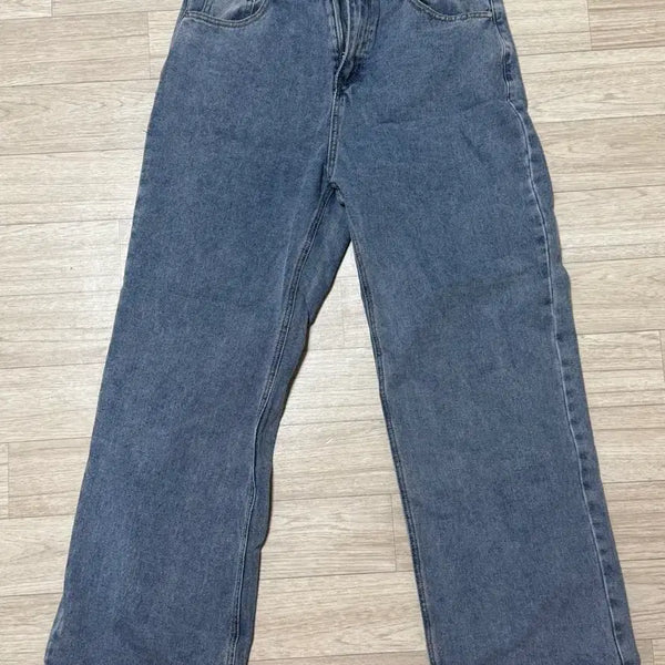 [BUNJANG] AgeOfOrigin Wide Denim Pants (Medium Blue) / 에이지오디 와이드 데임 팬츠 (미디엄 블루) m