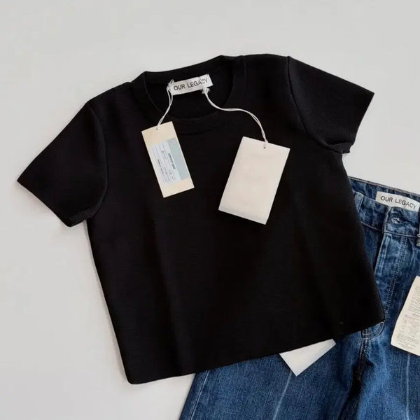 [BUNJANG] OUR LEGACY Crop Knit Super Black / OUR LEGACY crop Knit