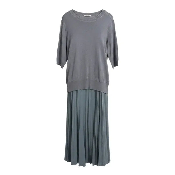[BUNJANG] Studio Lux Mint Pleated Knit Dress / 여성88/ 스튜디오럭스 민트 플리츠 니트원피스 35-10