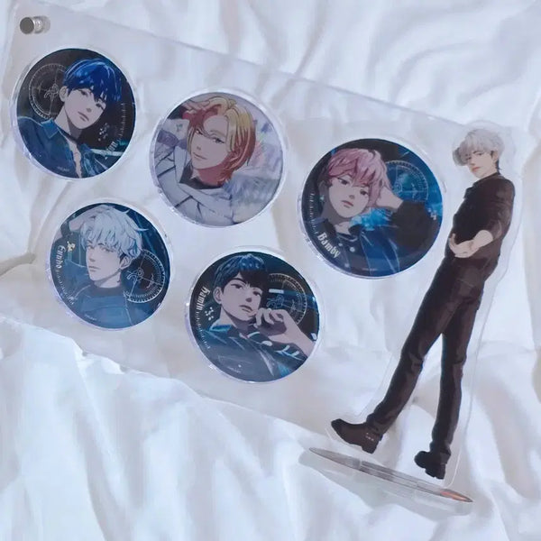 [BUNJANG] PLAVE Dash Can Badge & Acrylic Stand Set (Bamby, Eunho) / 플레이브 대쉬 캔뱃지,아크릴 스탠드(밤비,은호)