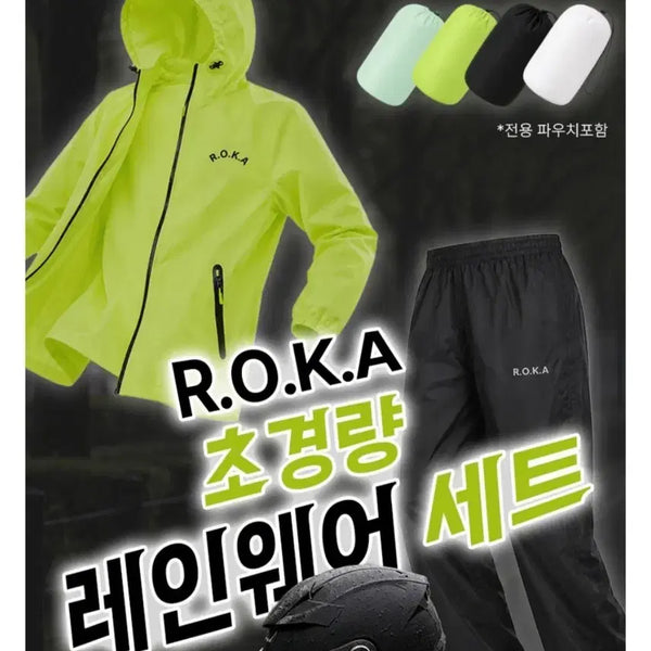 [BUNJANG] Ultra-Light Rain Suit Set (Top & Bottom) / 초경량 레인 상하세트 비옷 남녀공용