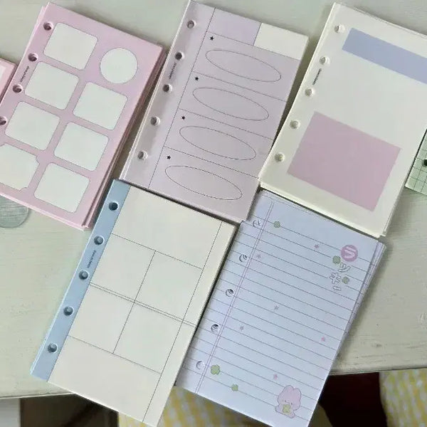 [BUNJANG] M5 A8 Binder Diary Deco Inserts Set (Approx. 100 sheets) / m5 A8 바인더 다이어리 다꾸 슬립쉽 속지 7종 약 100장