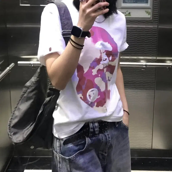[BUNJANG] A Bathing Ape Camo T-Shirt Size S / 베이프 카모 반팔 S