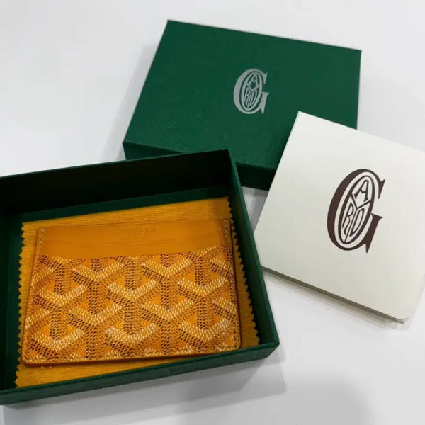 [BUNJANG] Goyard Card Holder Yellow / 고야드 카드 지갑 옐로우 (현대 무역센터점 구매)