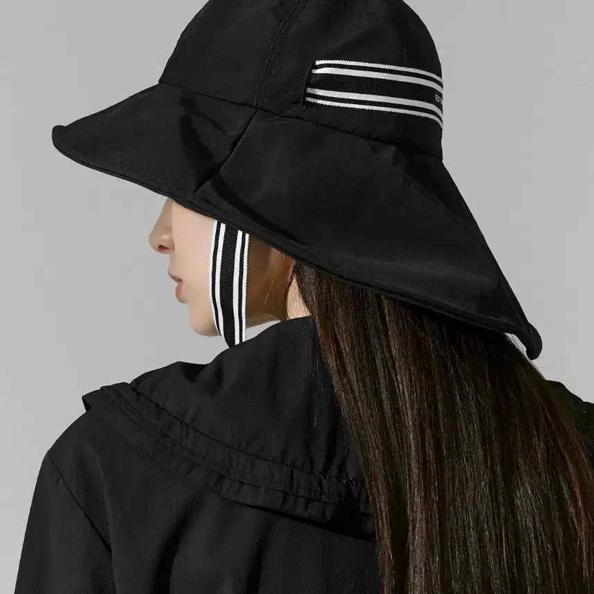 [BUNJANG] Xexymix Field Wide Ribbon Bucket Hat Black / 젝시믹스 필드 와이드 리본 버킷햇 블랙