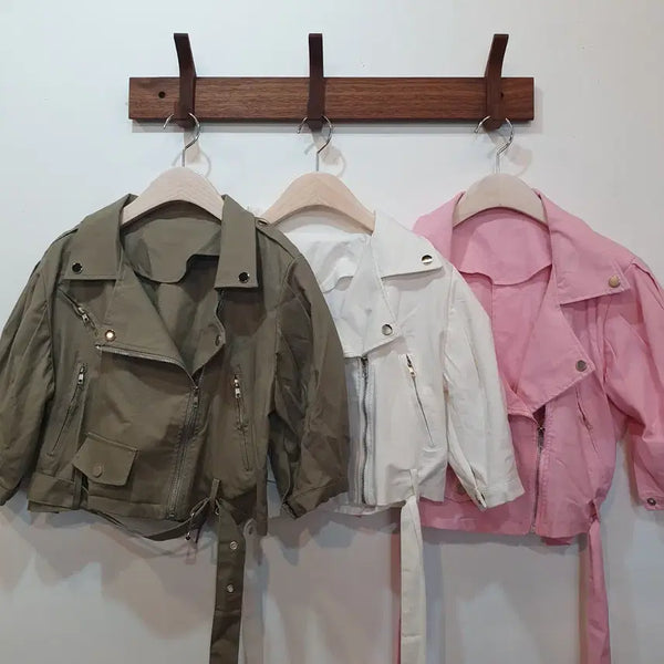 [BUNJANG] Summer Rider Puff Crop Jacket / 썸머 라이더 퍼프 크롭 자켓