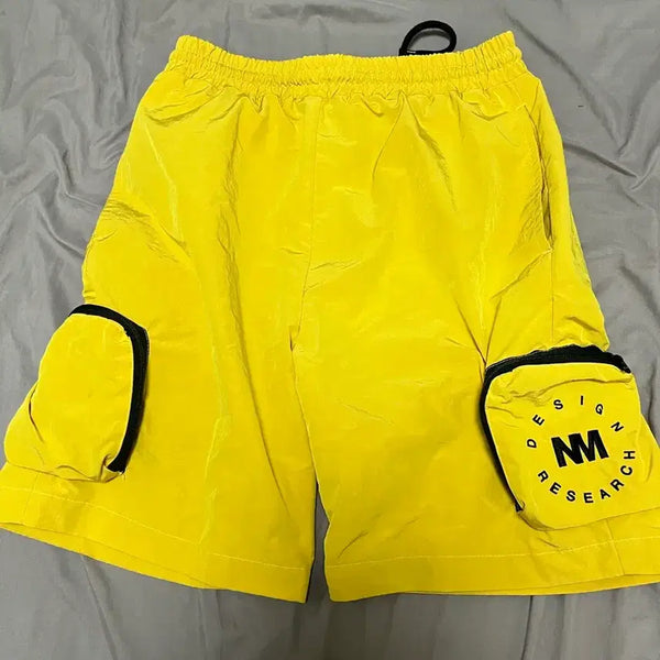 [BUNJANG] Nomaterial Yellow Cargo Shorts / 노매뉴얼 옐로우 카고 반바지