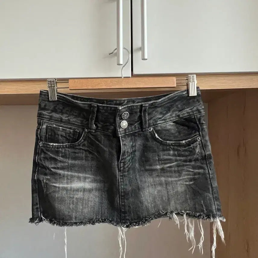 [BUNJANG] Vintage Denim Mini Skirt Punk Y2K Grunge / 빈티지 덴님 미니 스커트 치마 펑크 y2k 그런지