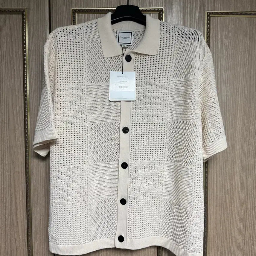 [BUNJANG] Wooyoungmi 25SS Crochet Short Sleeve Cardigan / 우영미 25ss 크로셰 숏슬리브 가디건