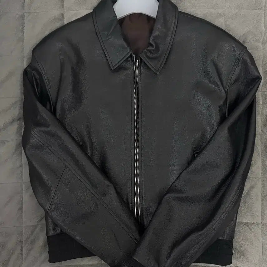 [BUNJANG] Elwood Serenity Goat Leather Blouson Jacket / 엘무드 세레니티 고트레더 블루종 (100) (46)