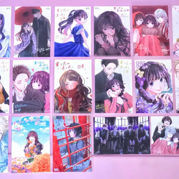 [BUNJANG] Fragrant Flowers Bloom Gallantly Japan Special Illustration Card Bundle Set / (일괄17장/택포) 향기로운꽃은늠름하게핀다 일본 특전 일러스트카드