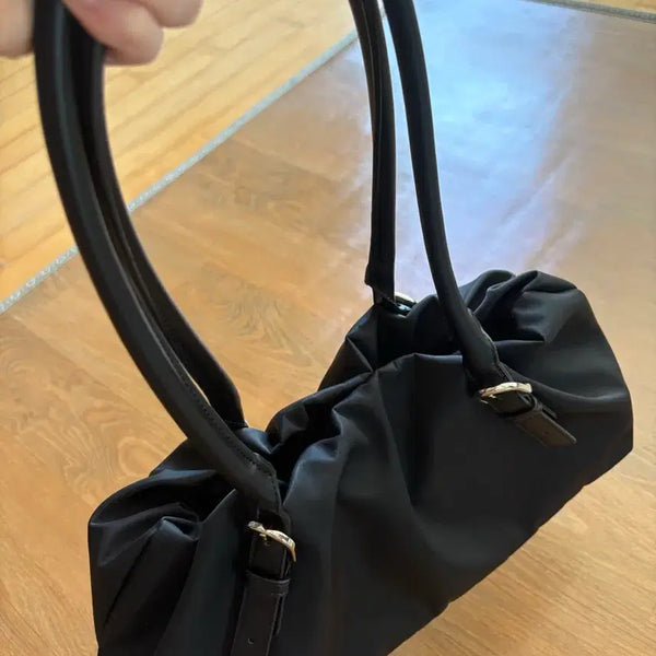 [BUNJANG] KUHOplus Shirring Hobo Bag Black / 구호플러스 가방 Shirring Hobo Bag Black