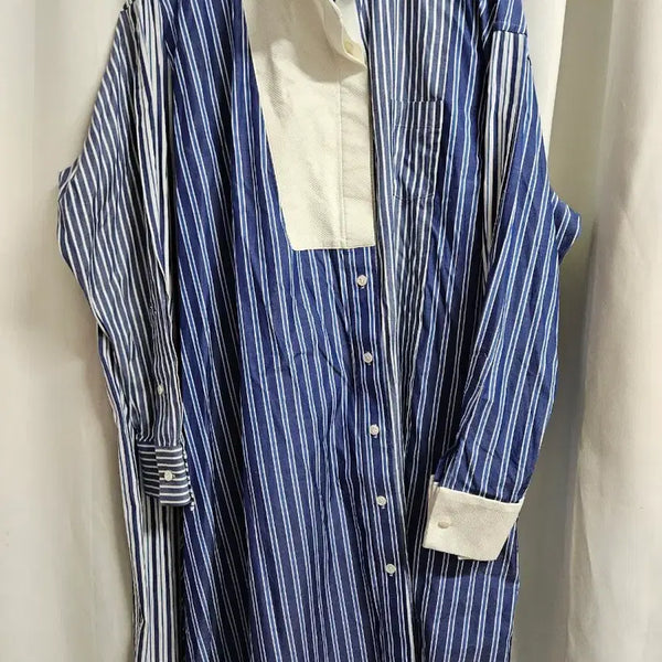 [BUNJANG] Sacai Stripe Pattern Long Shirt Dress / 사카이 원피스