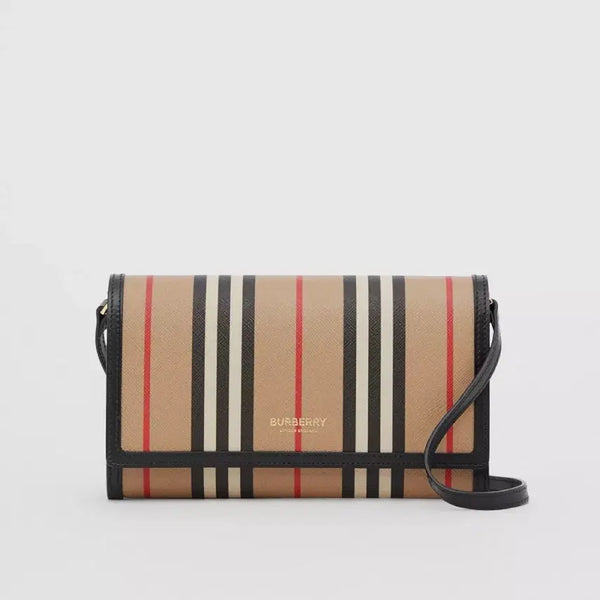 [BUNJANG] Burberry Stripe Wallet Crossbody Bag / 버버리 스트라이프 월렛 크로스백