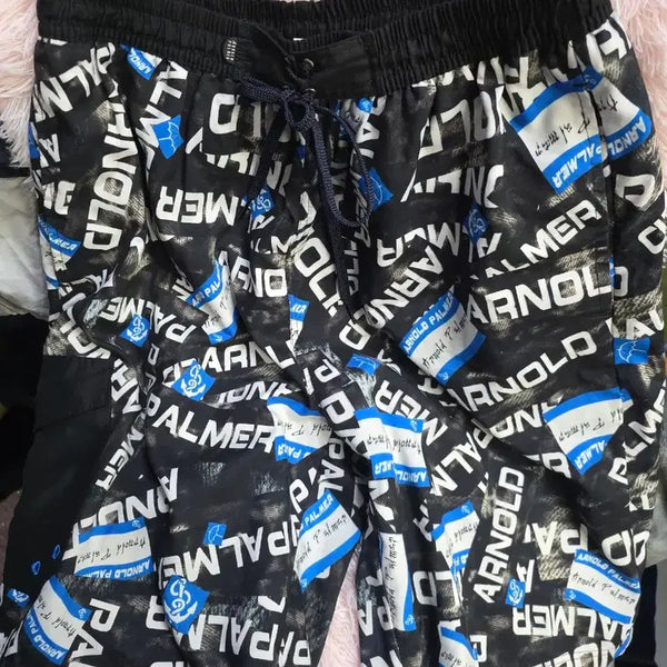 [BUNJANG] Arnold Palmer All Over Logo Beach Shorts 2XL (100-105) / 아놀드파머 올오버로고 비치 웨어 반바지  100~105 2XL 상태좋아요